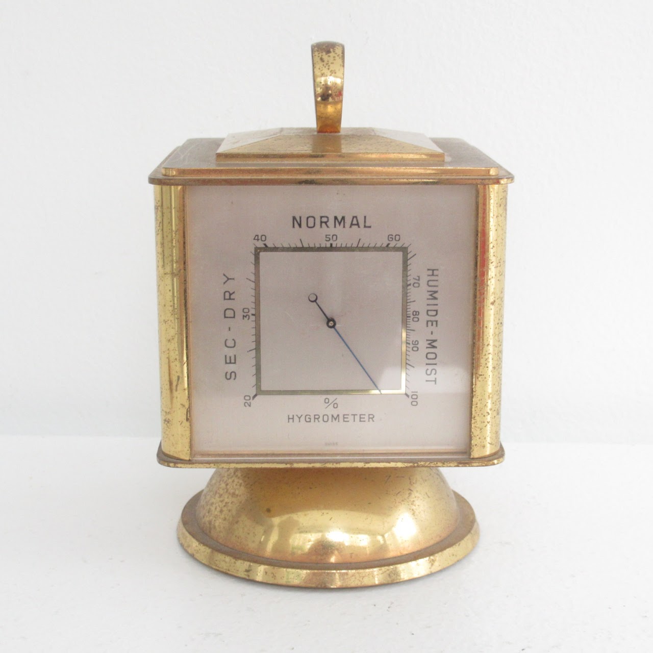 Tiffany & Co. Four-Sided Desk Clock with Barometer, Thermometer & Hygrometer