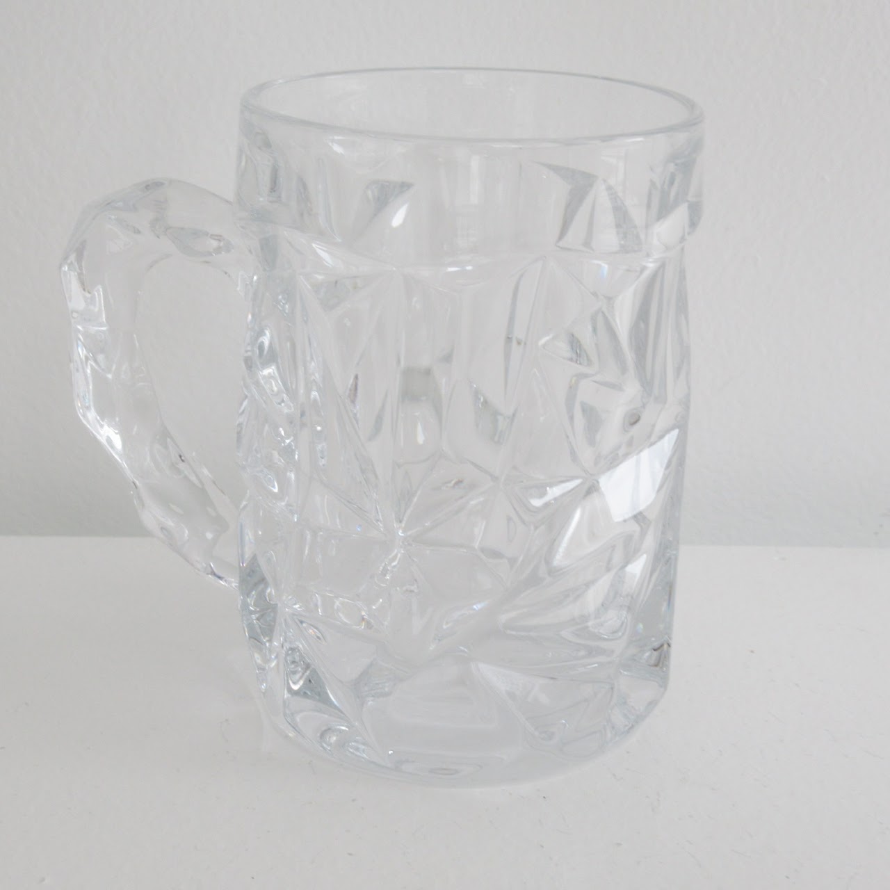 Tiffany & Co. Crystal Rock Cut Beer Mug