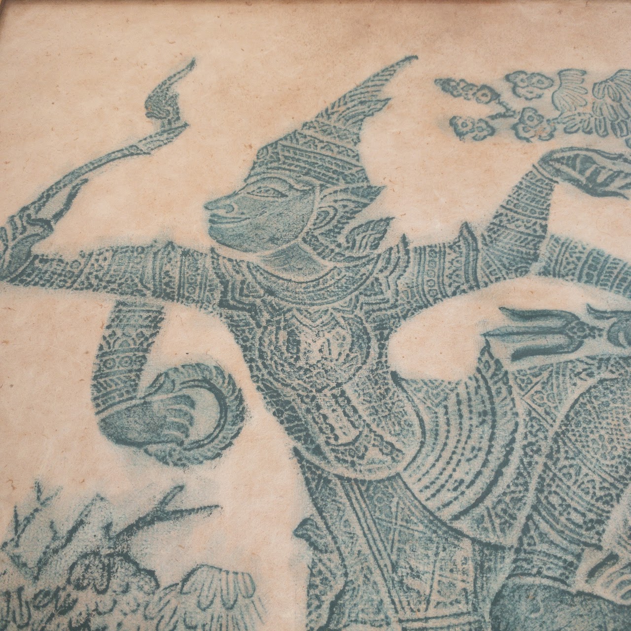 Thai Vintage Temple Rubbing #2