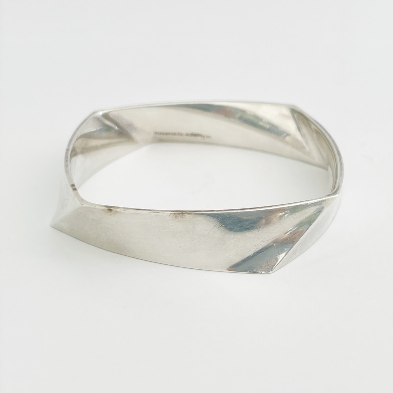 Tiffany & Co. X Frank Gehry Sterling Silver Torque Bangle Bracelet