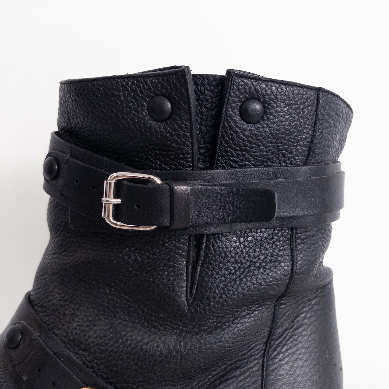 Chloé Double Buckle Moto Ankle Boots