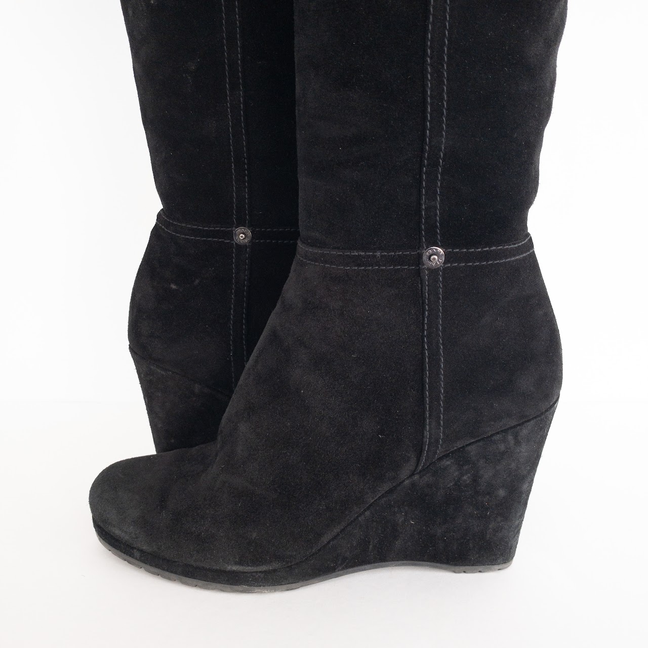 Prada Suede Knee-High Boots