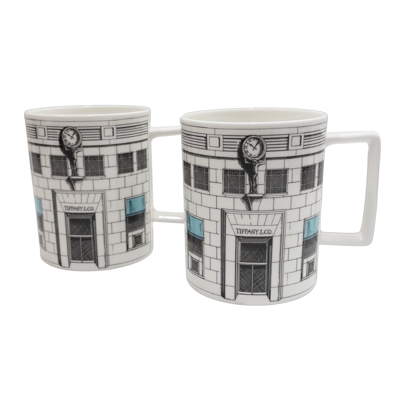 Tiffany & Co. Storefront Motif Mug Pair