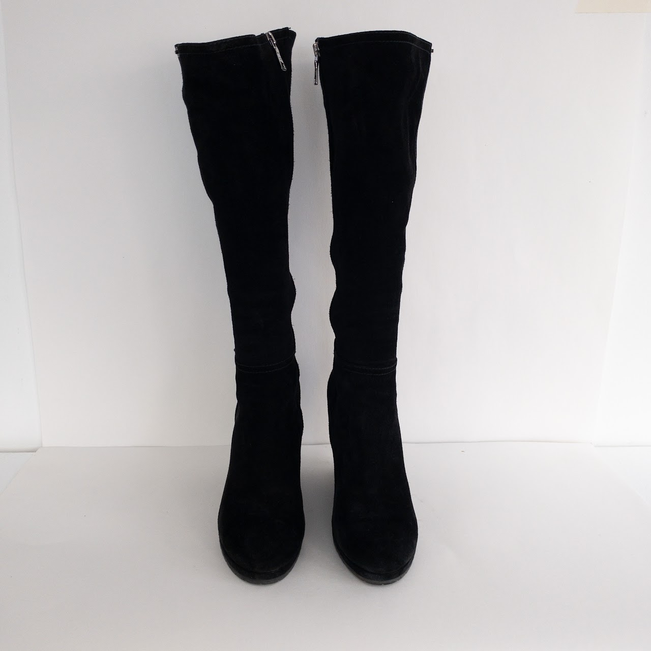 Prada Suede Knee-High Boots