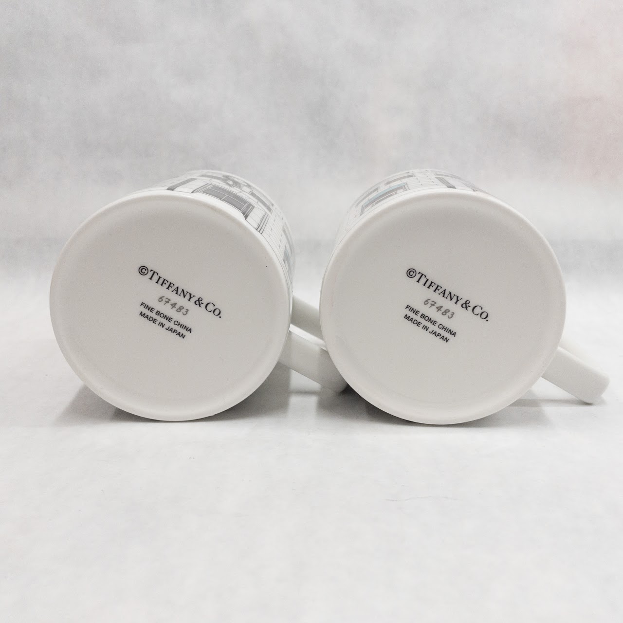 Tiffany & Co. Storefront Motif Mug Pair