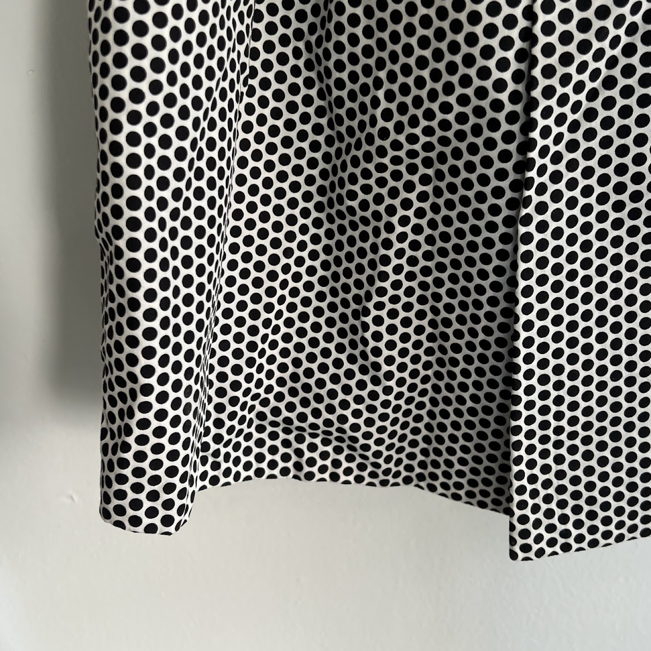 Chanel Black and White Polka-Dot Skirt