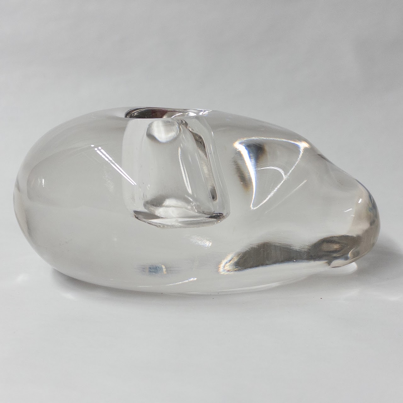 Elsa Peretti for Tiffany & Co. Crystal Stone-Form Candleholder