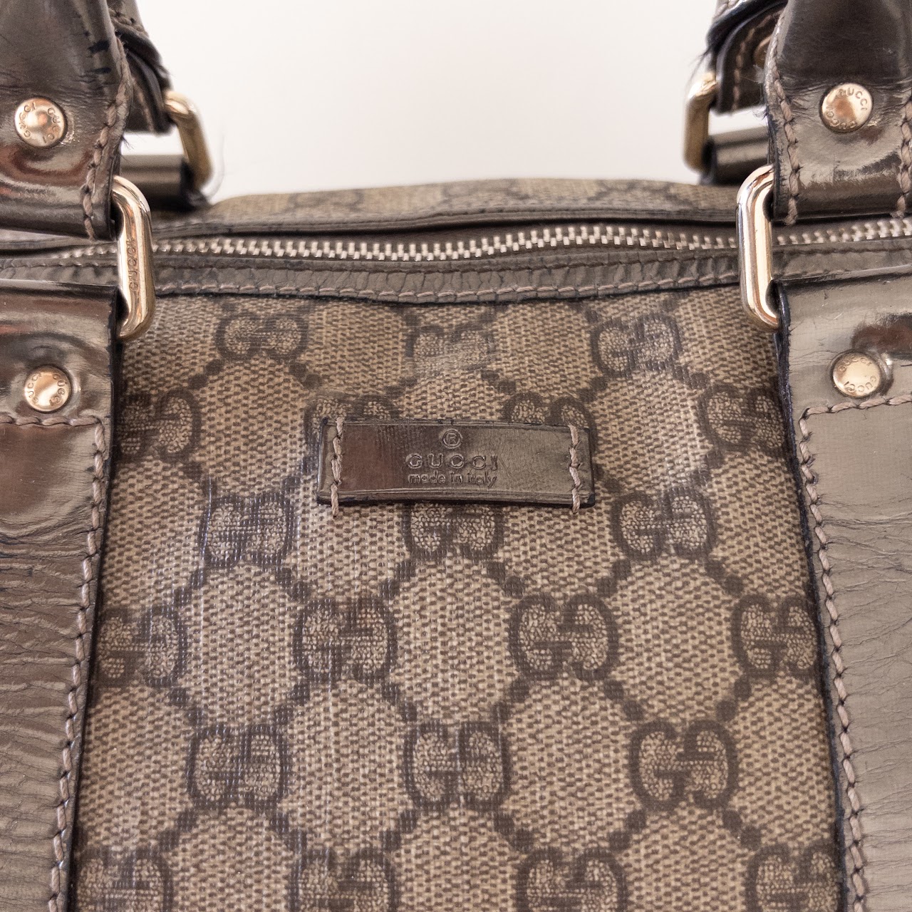 Gucci Joy Boston Monogram Canvas Handbag