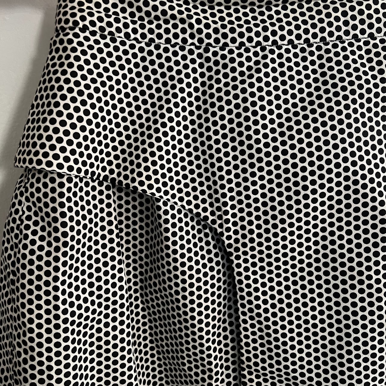 Chanel Black and White Polka-Dot Skirt