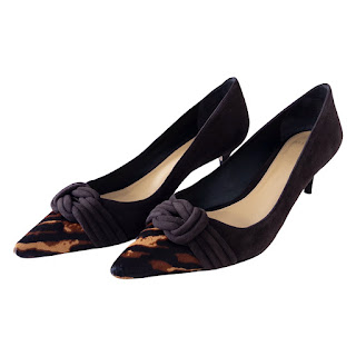 Alexandre Birman Faux Tiger Stripe Pony Hair and Suede Pumps