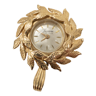 14K Gold Lucerne 17 Jewel Pendant Watch