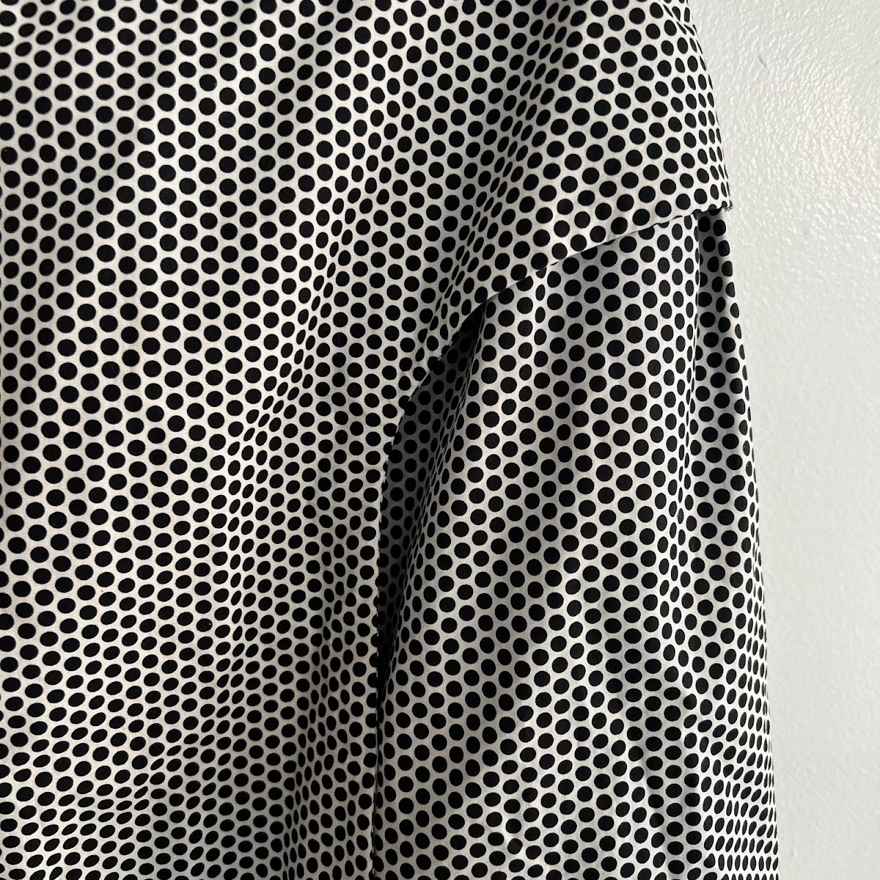 Chanel Black and White Polka-Dot Skirt