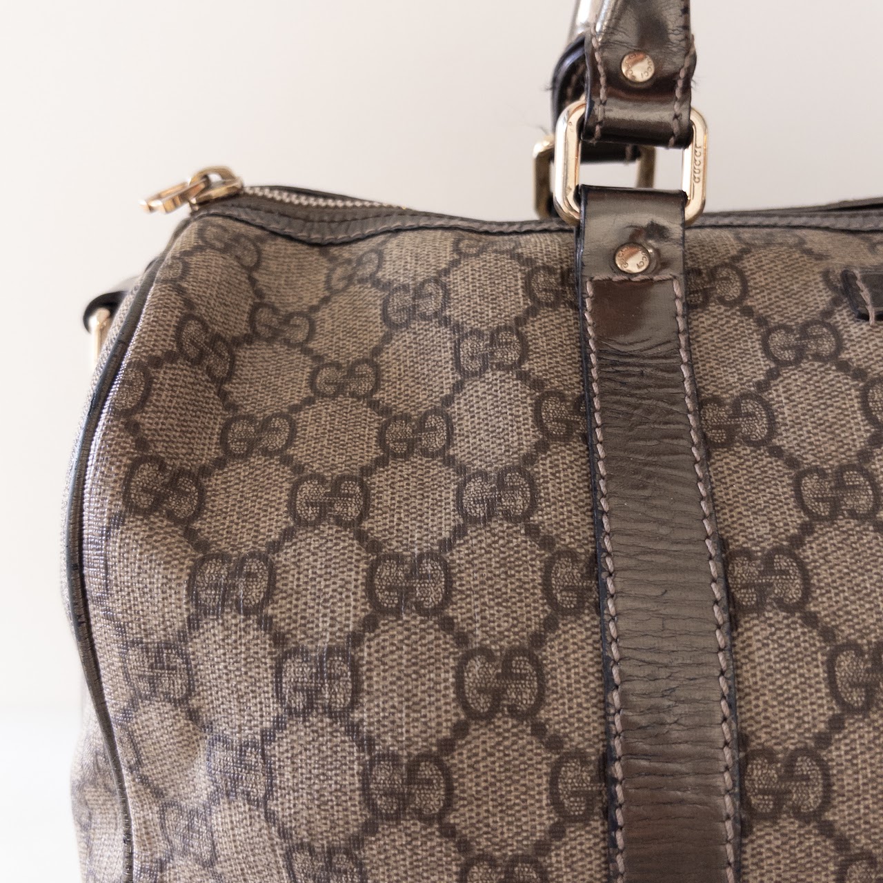 Gucci Joy Boston Monogram Canvas Handbag