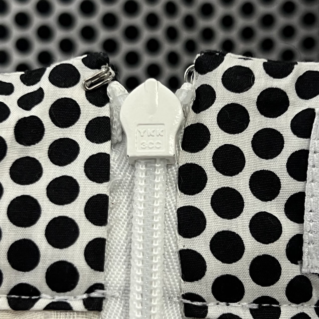 Chanel Black and White Polka-Dot Skirt