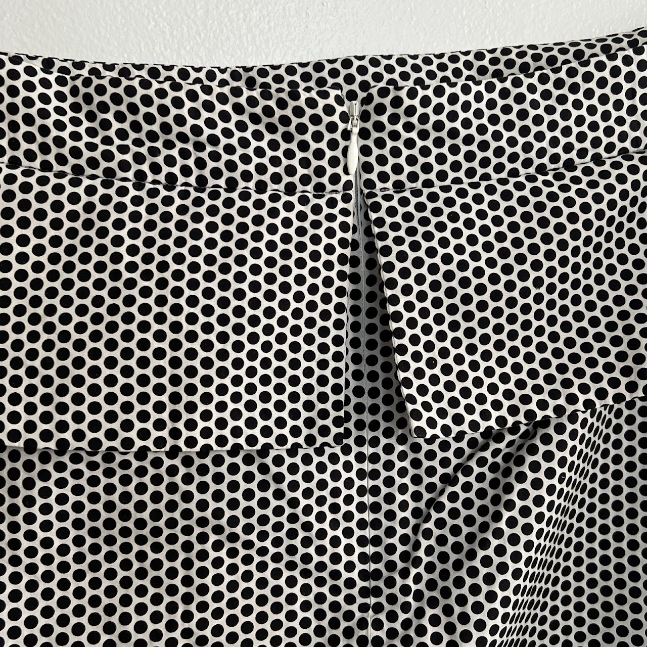 Chanel Black and White Polka-Dot Skirt