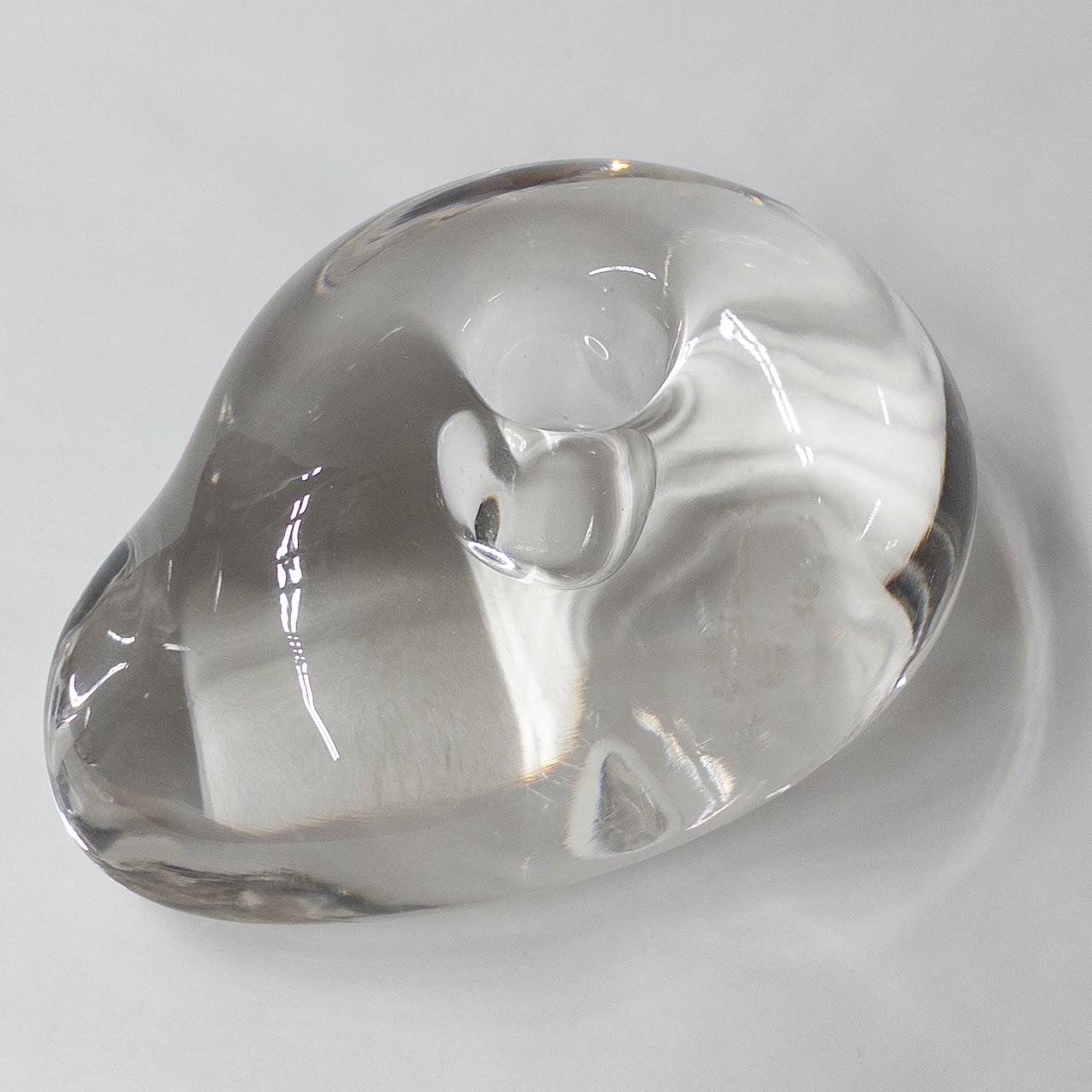 Elsa Peretti for Tiffany & Co. Crystal Stone-Form Candleholder