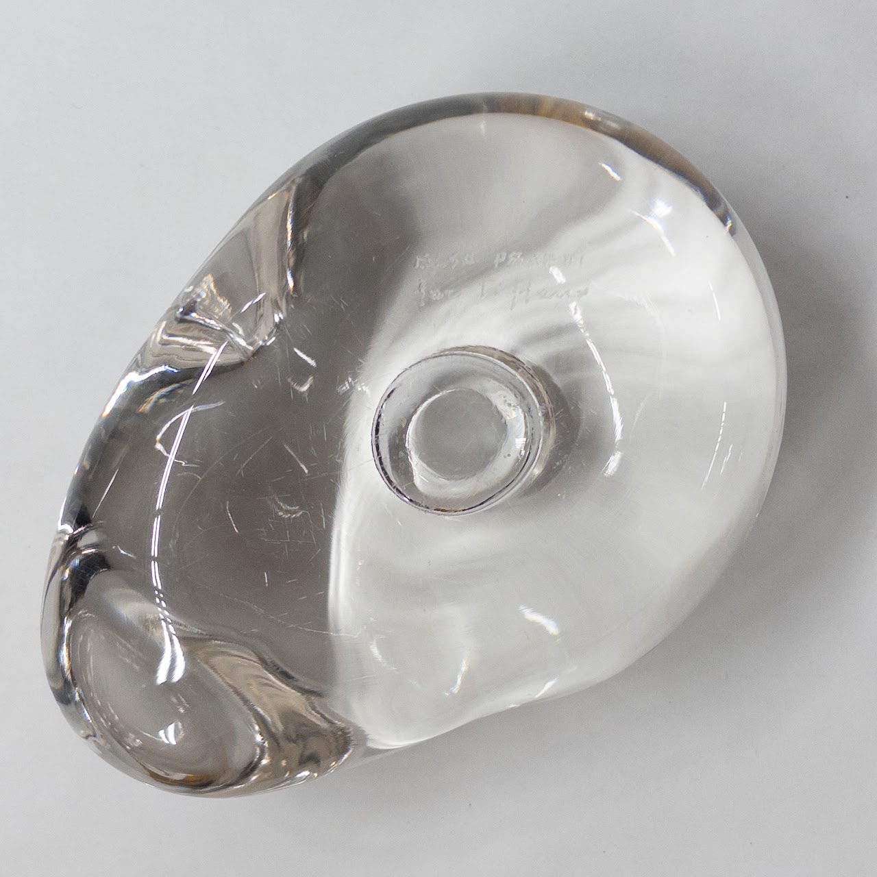 Elsa Peretti for Tiffany & Co. Crystal Stone-Form Candleholder