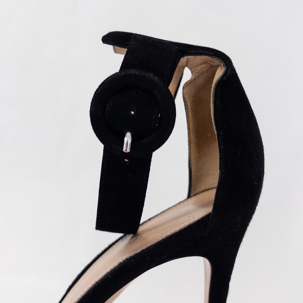 Gianvito Rossi Suede Ankle Strap Sandals