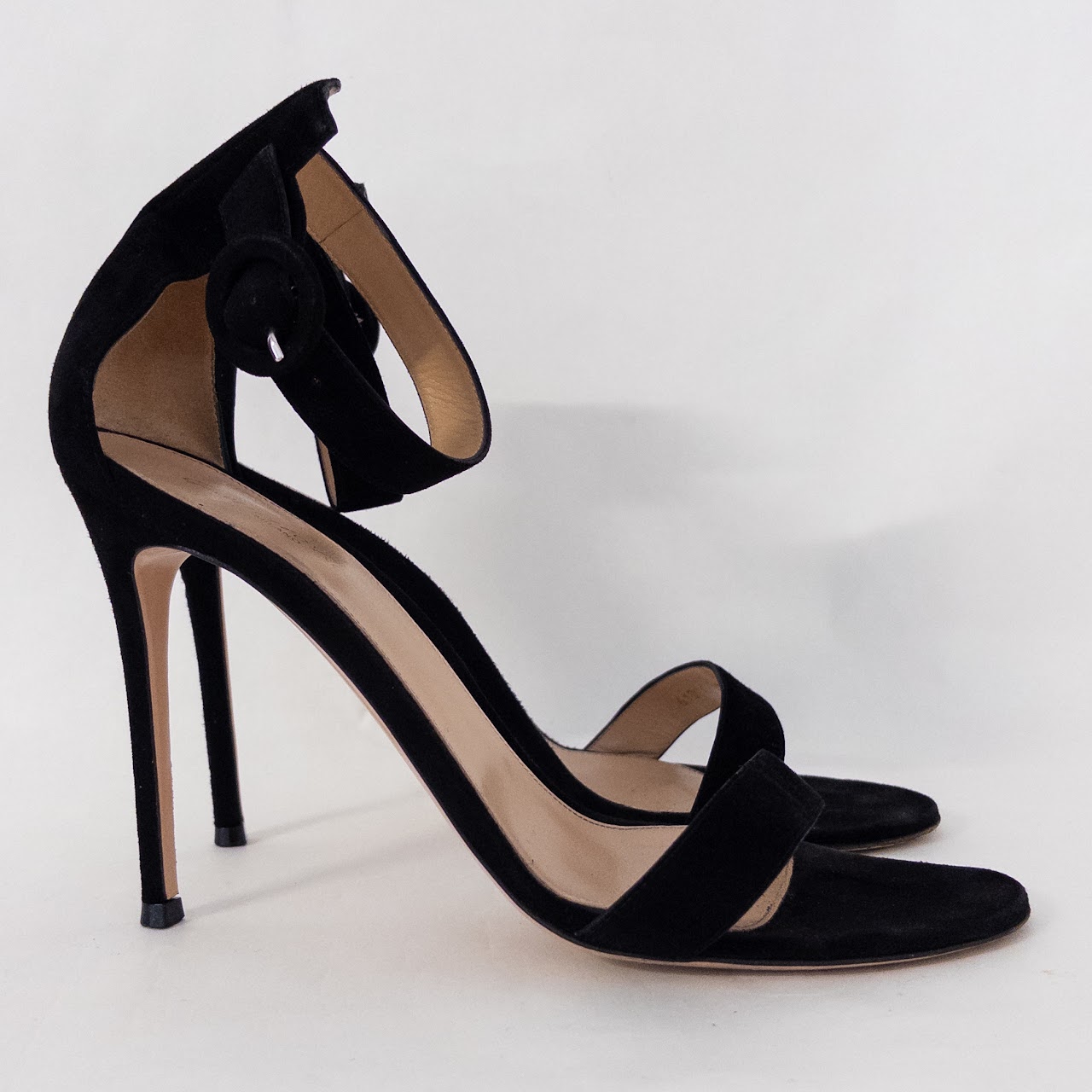 Gianvito Rossi Suede Ankle Strap Sandals