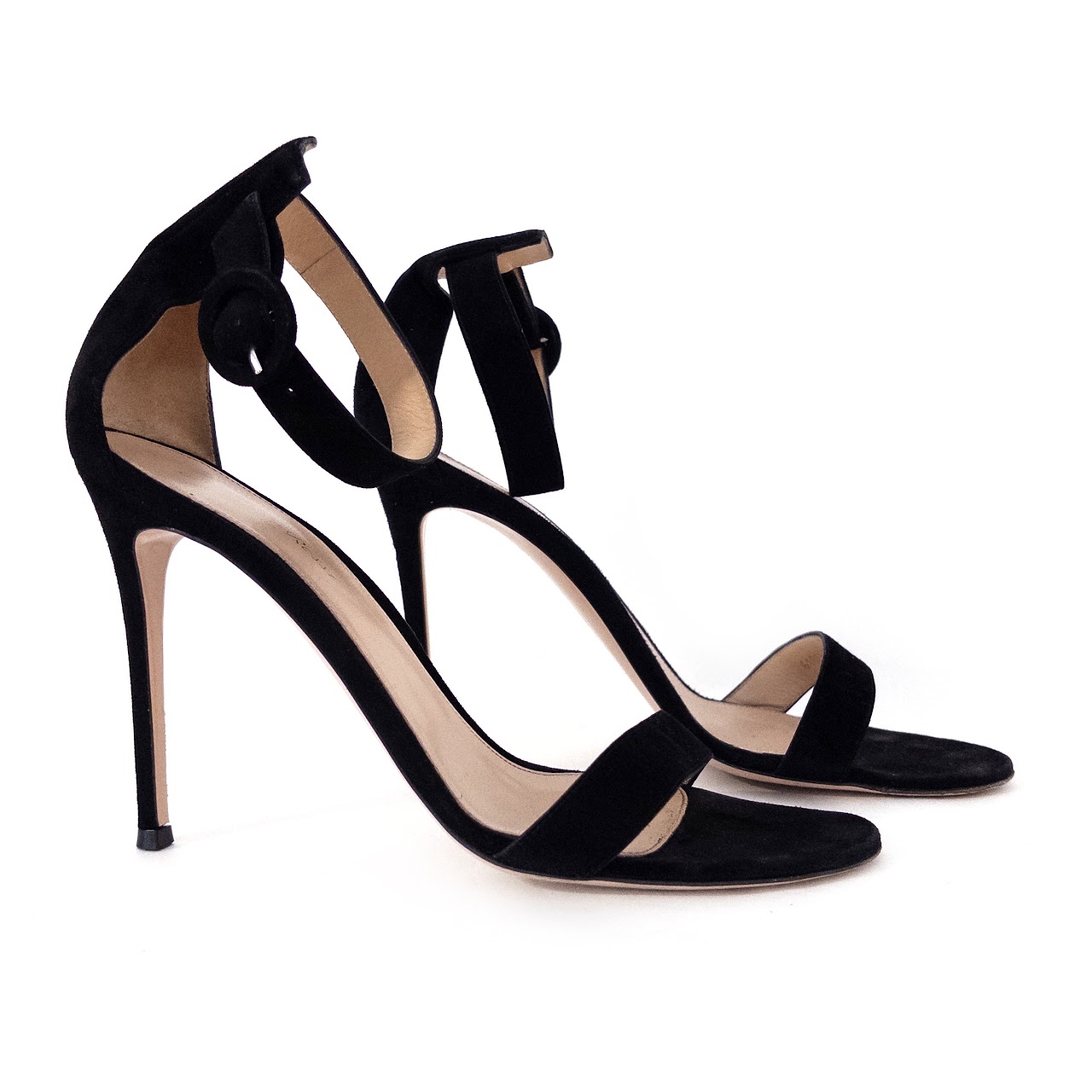 Gianvito Rossi Suede Ankle Strap Sandals