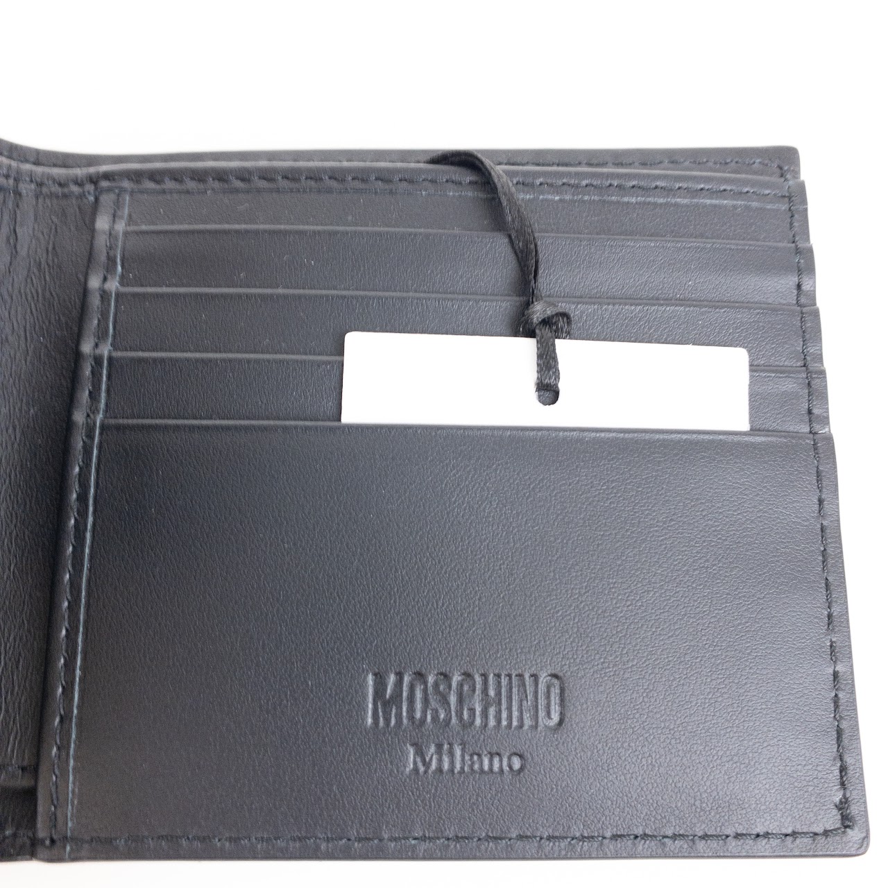 Moschino Couture! Leather Bi-Fold Wallet