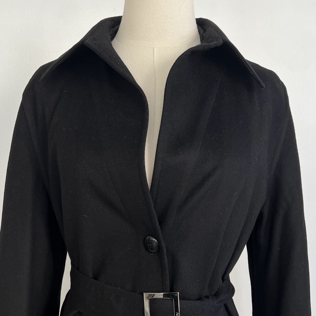 Salvatore Ferragamo Cashmere Coat with Silk Jacket Liner