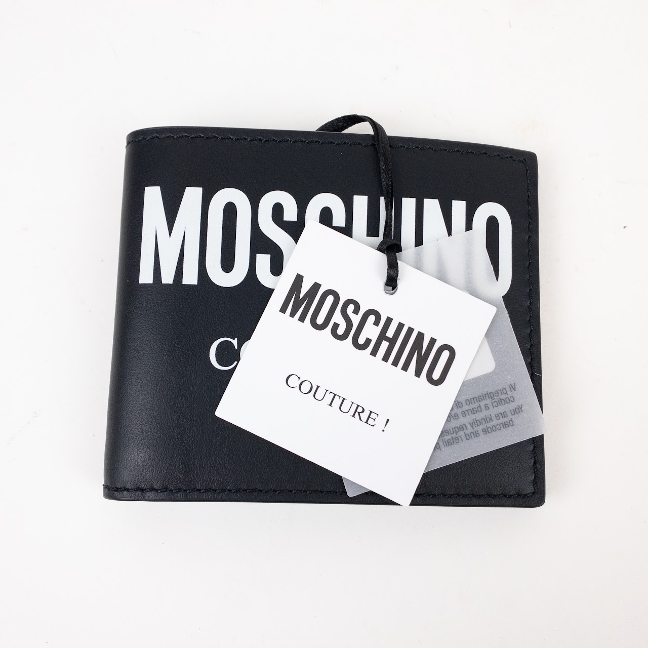 Moschino Couture! Leather Bi-Fold Wallet