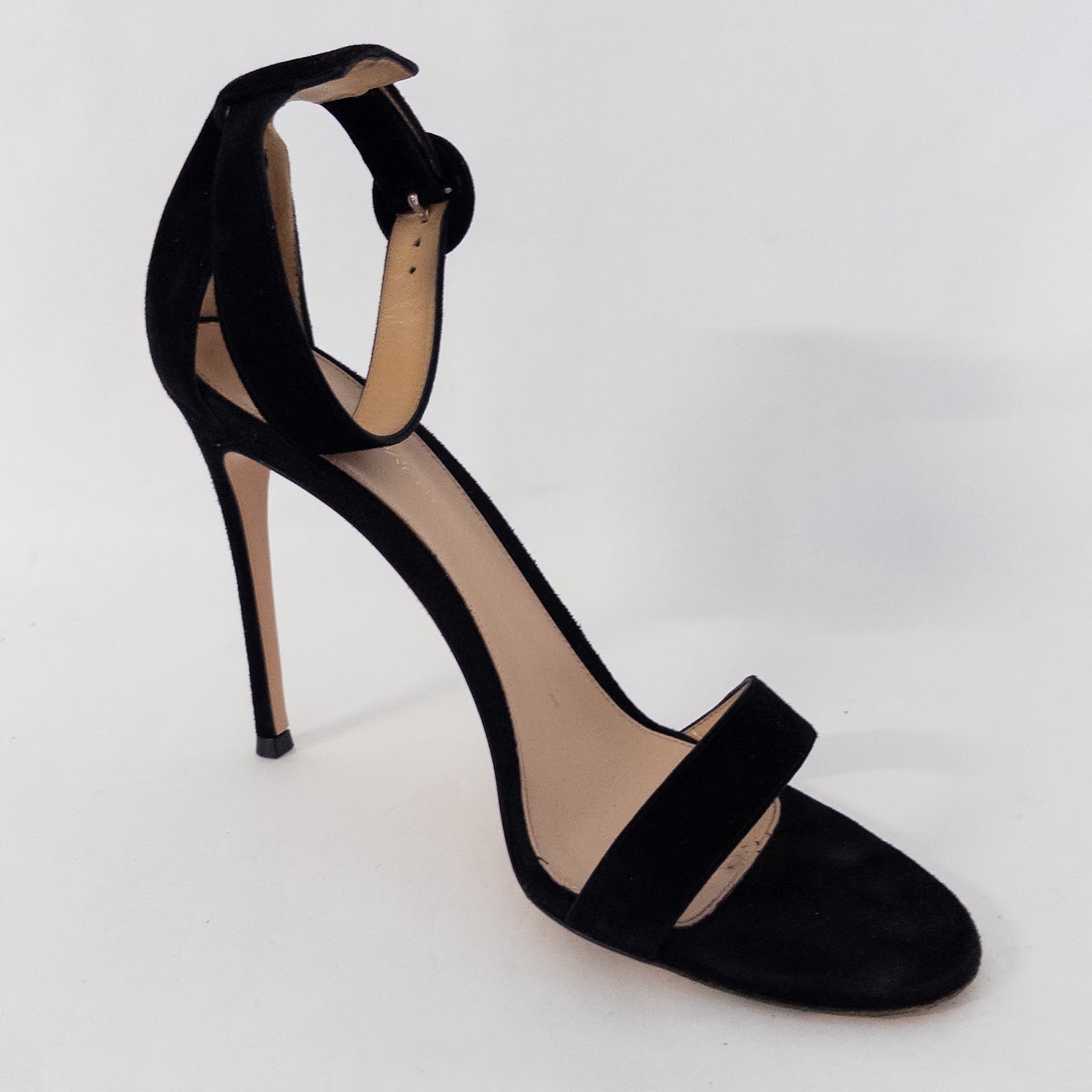 Gianvito Rossi Suede Ankle Strap Sandals