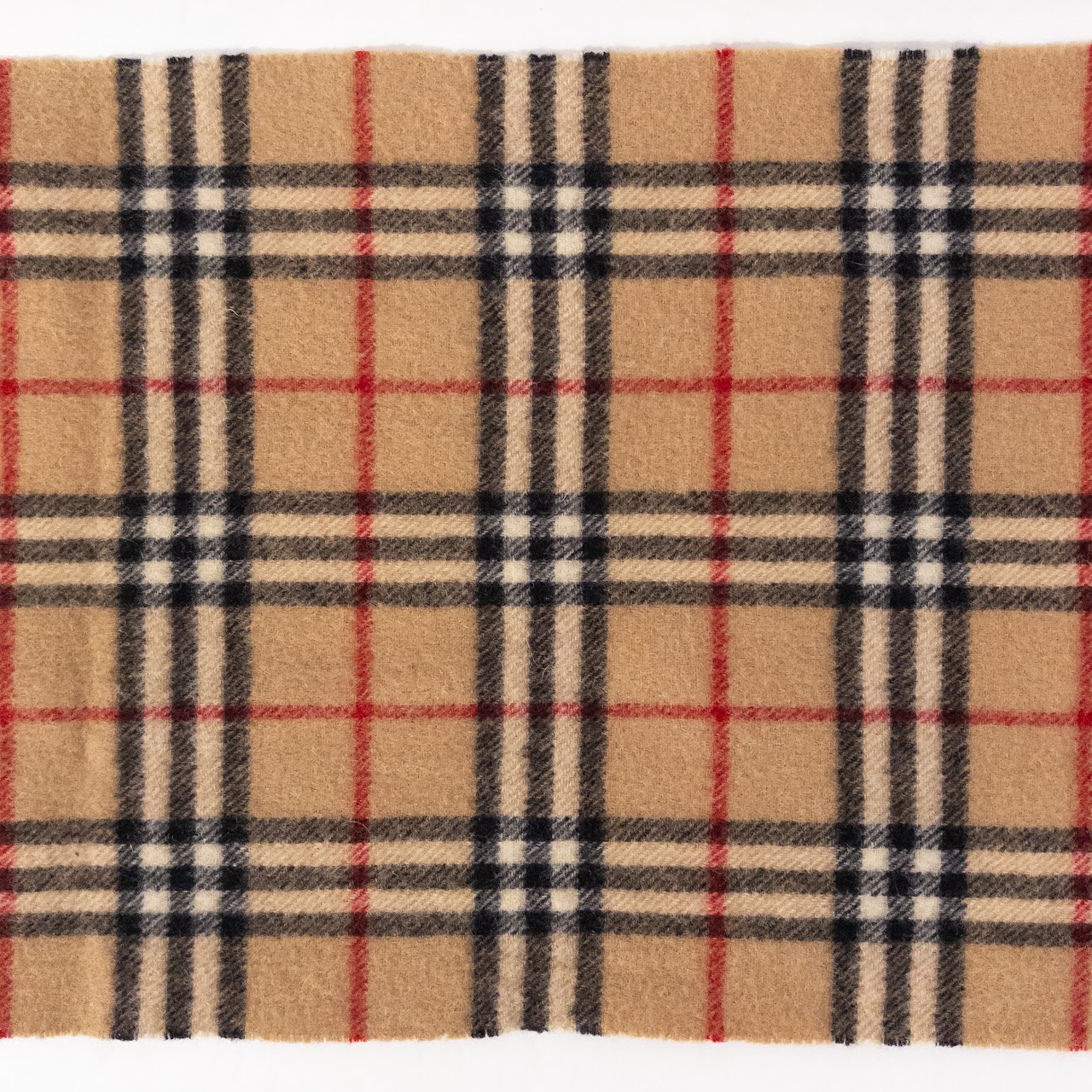 Burberrys of London Lambswool Classic Camel Check Scarf