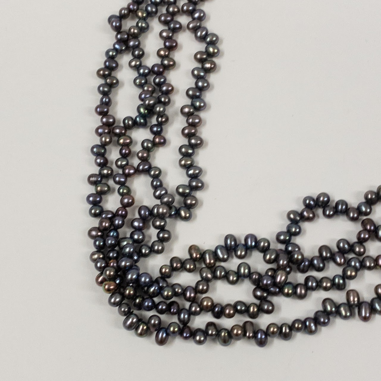 Tahitian Pearl Very Long Single Strand Necklace