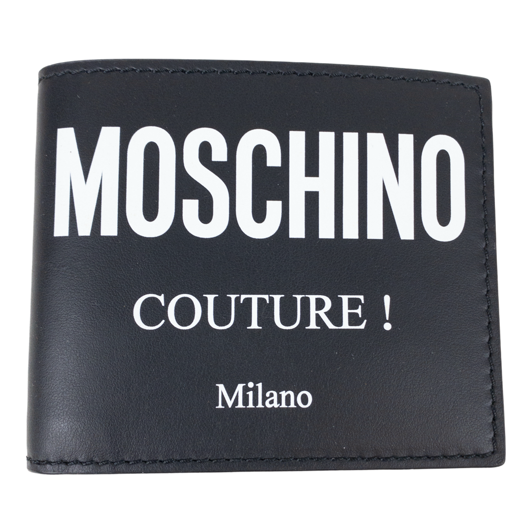 Moschino Couture! Leather Bi-Fold Wallet