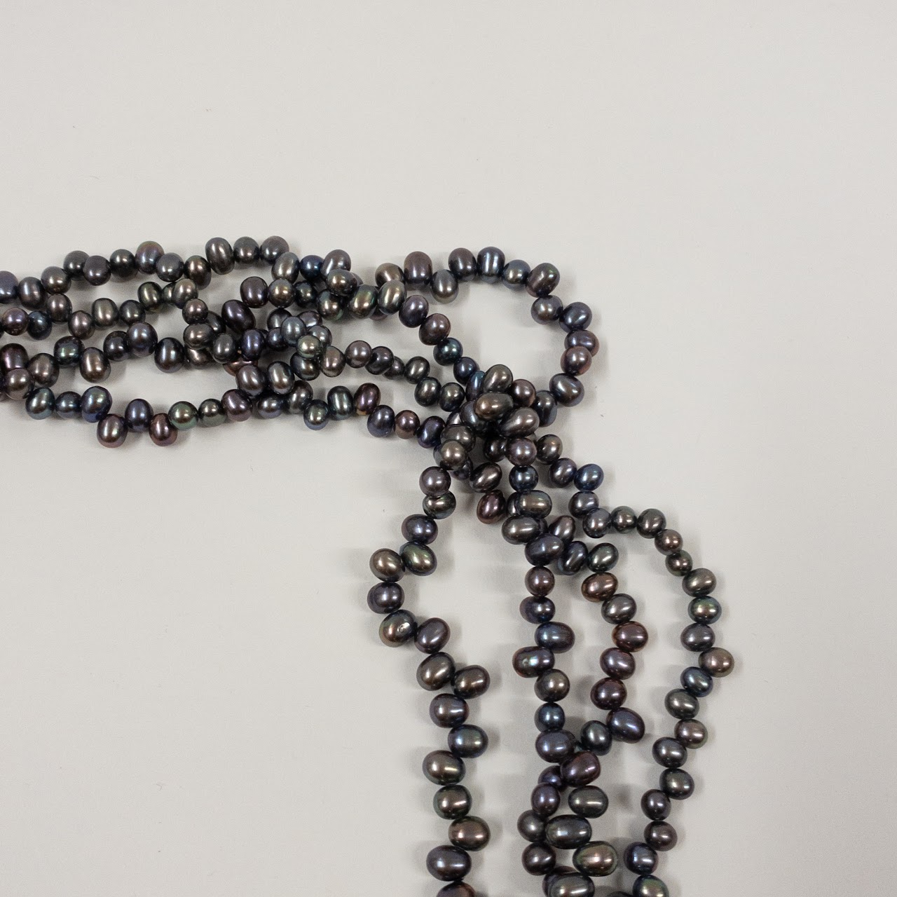 Tahitian Pearl Very Long Single Strand Necklace