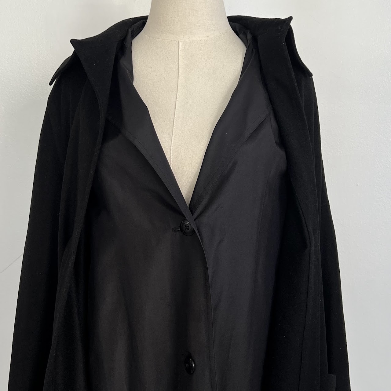 Salvatore Ferragamo Cashmere Coat with Silk Jacket Liner