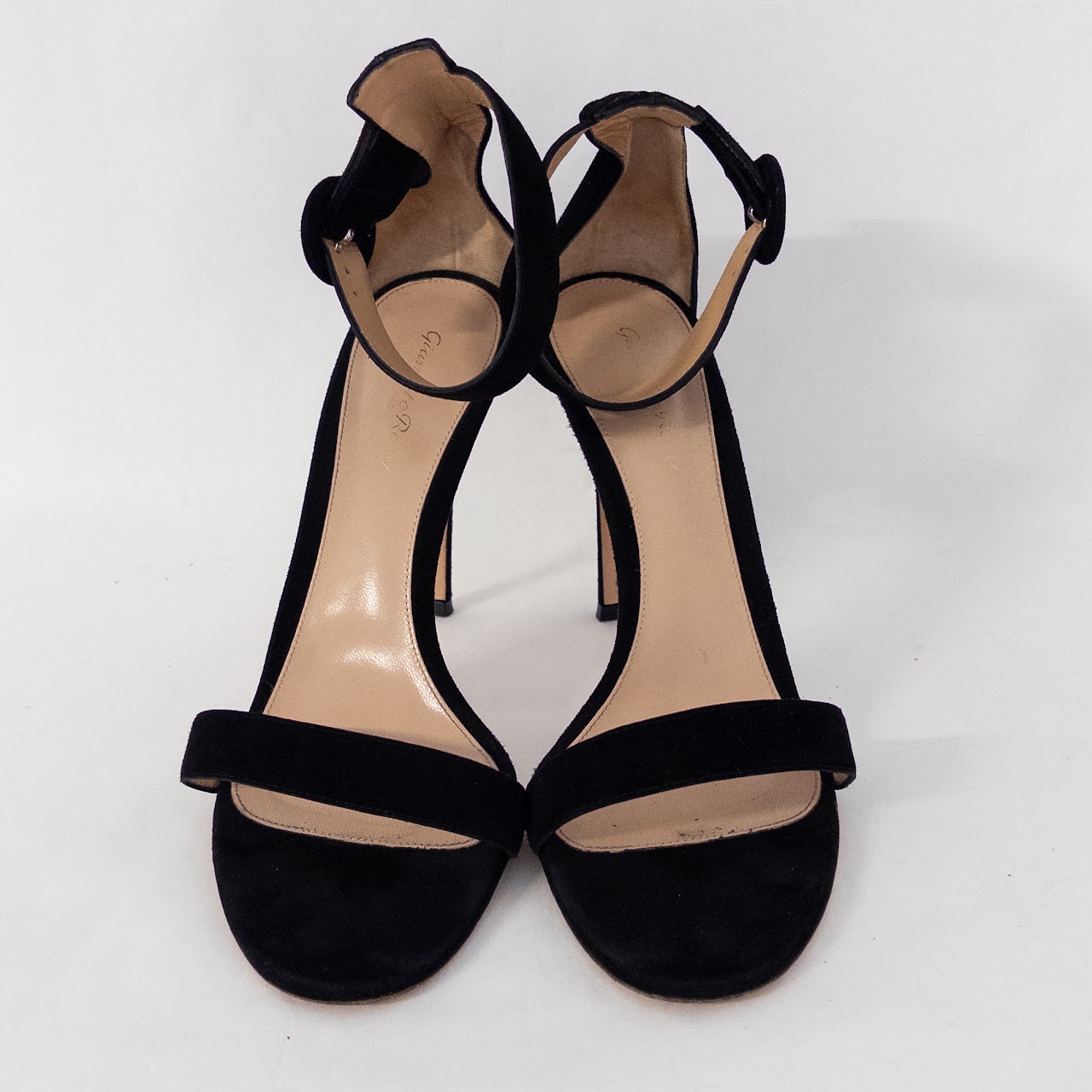 Gianvito Rossi Suede Ankle Strap Sandals