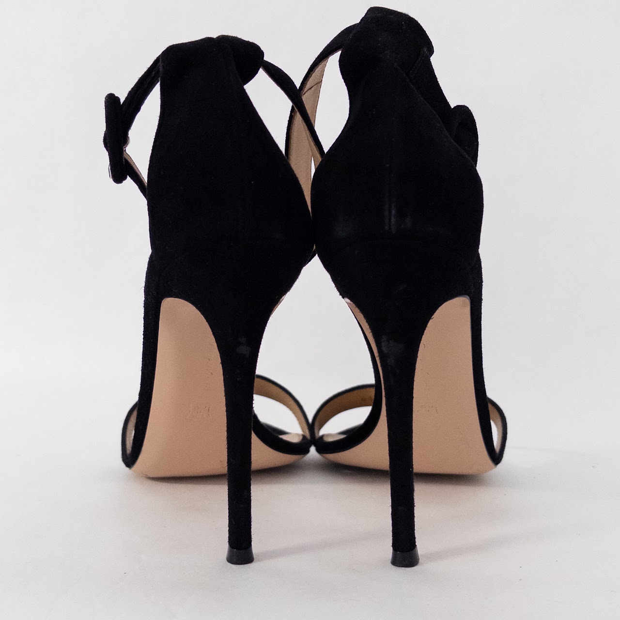 Gianvito Rossi Suede Ankle Strap Sandals