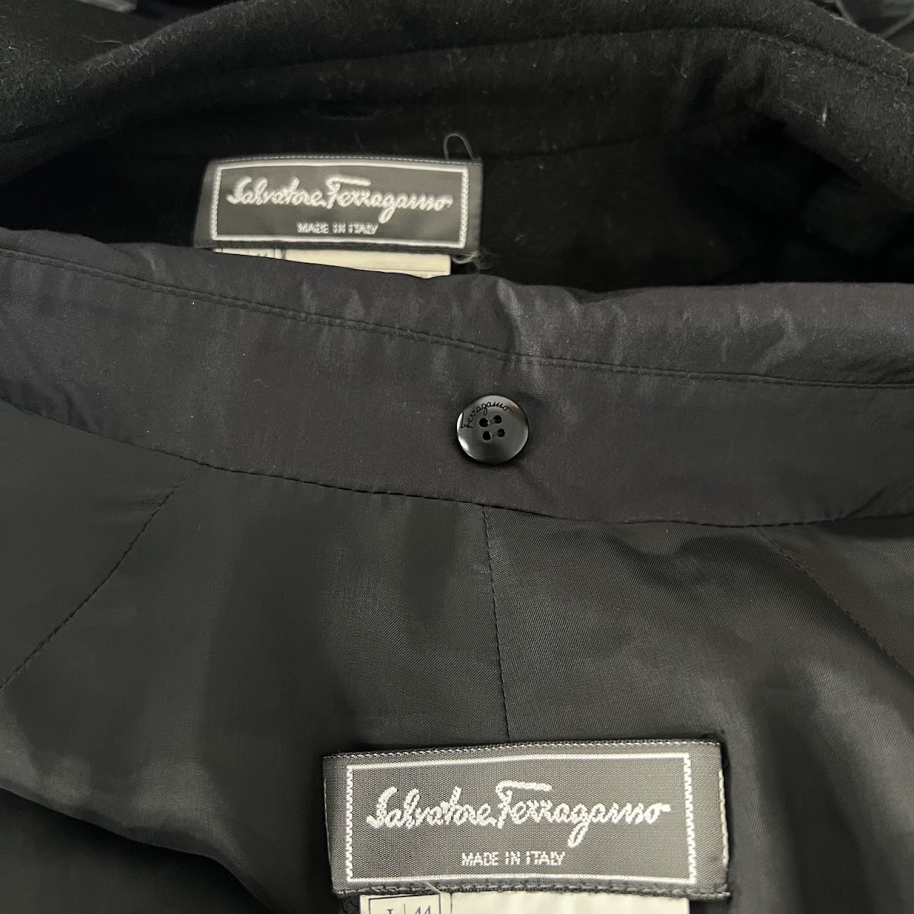 Salvatore Ferragamo Cashmere Coat with Silk Jacket Liner