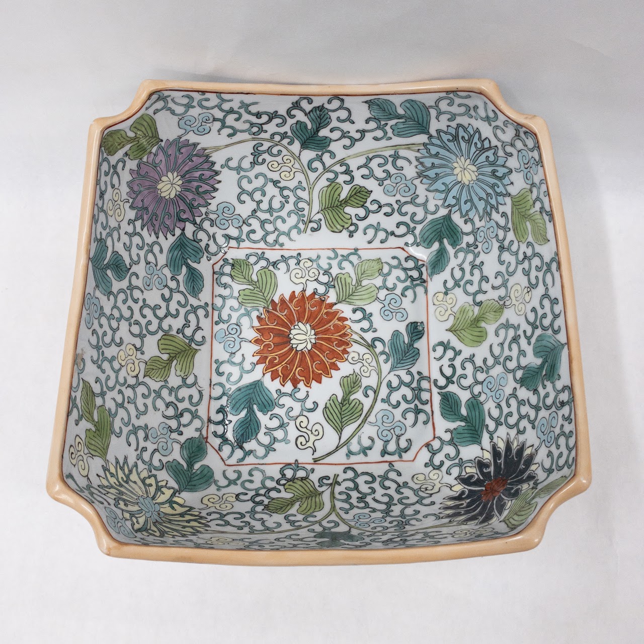 Chinese Porcelain Hand Painted Square Bowl