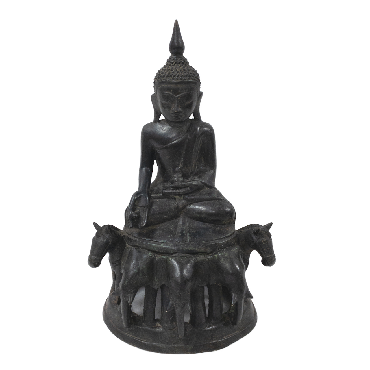 Bronze Seated Buddha Sculpture