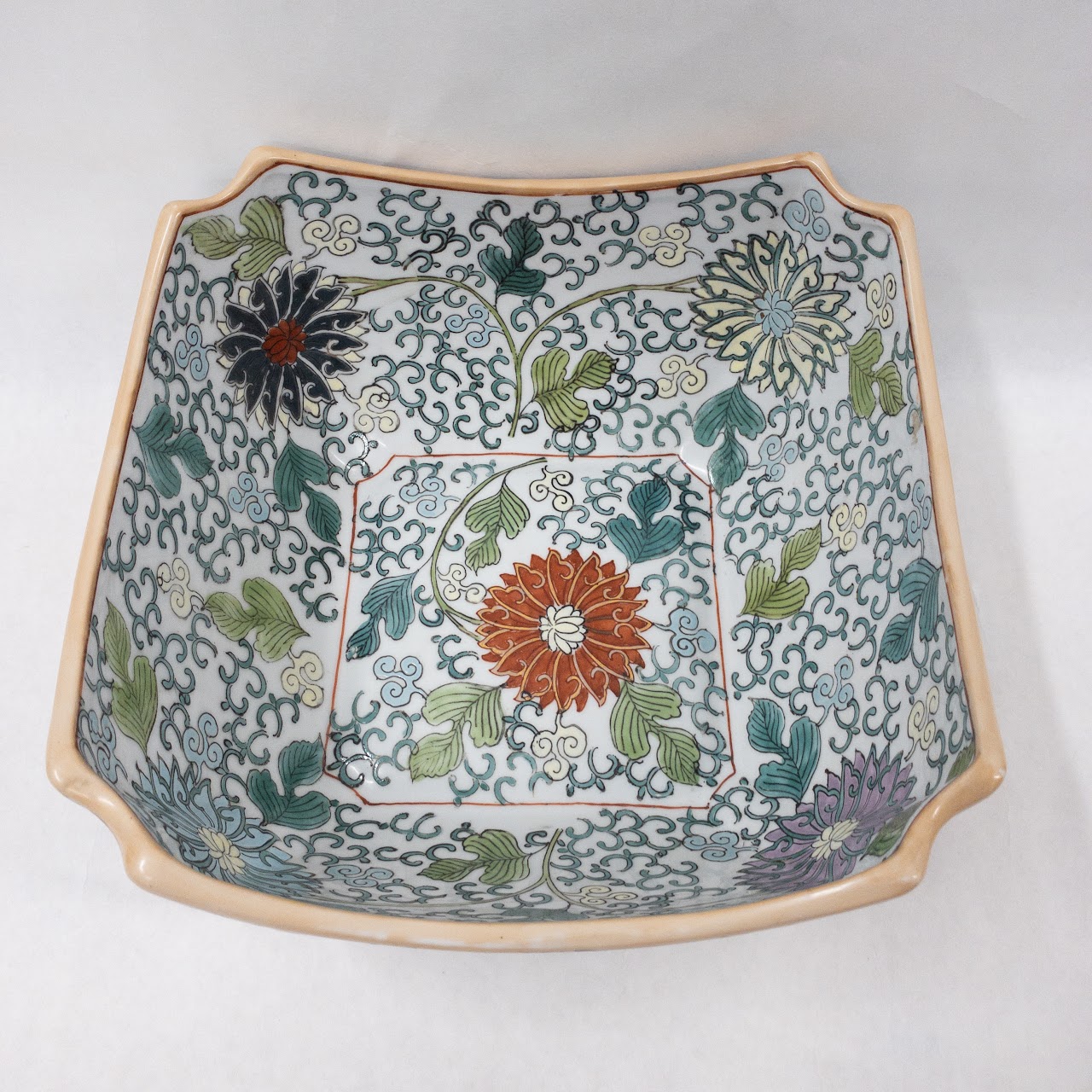 Chinese Porcelain Hand Painted Square Bowl