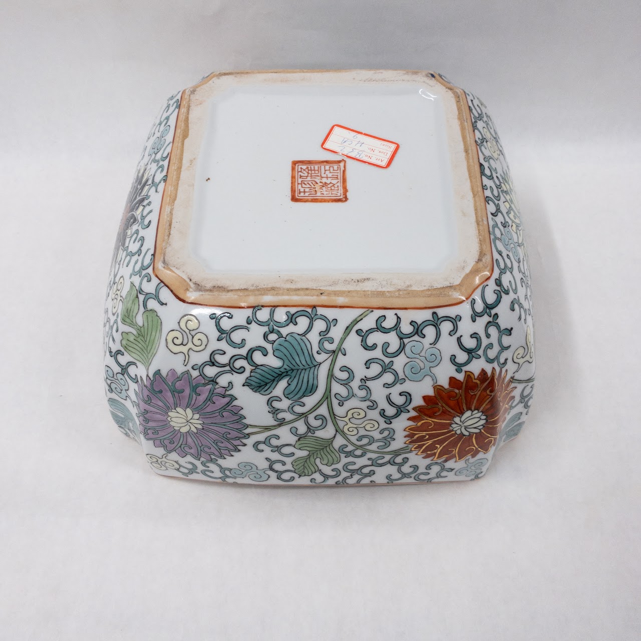 Chinese Porcelain Hand Painted Square Bowl