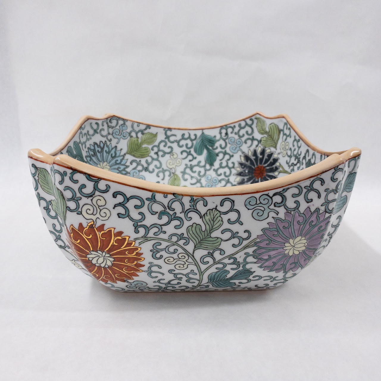 Chinese Porcelain Hand Painted Square Bowl