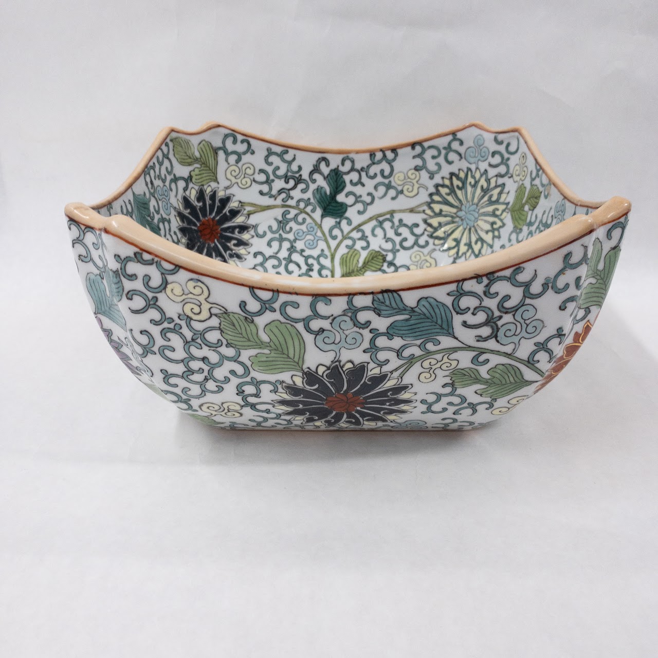 Chinese Porcelain Hand Painted Square Bowl