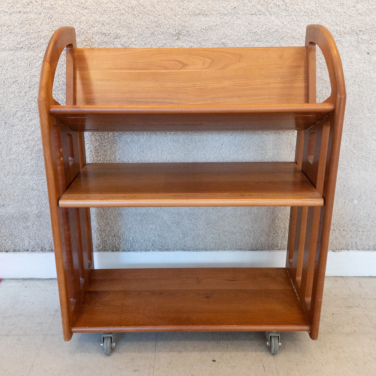 Levenger Mid-Century Rolling Bookcase