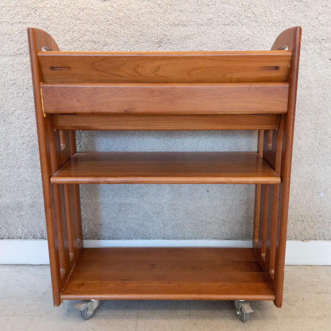 Levenger Mid-Century Rolling Bookcase