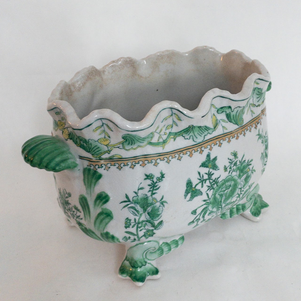 United Wilson Porcelain Factory Footed Small Planter