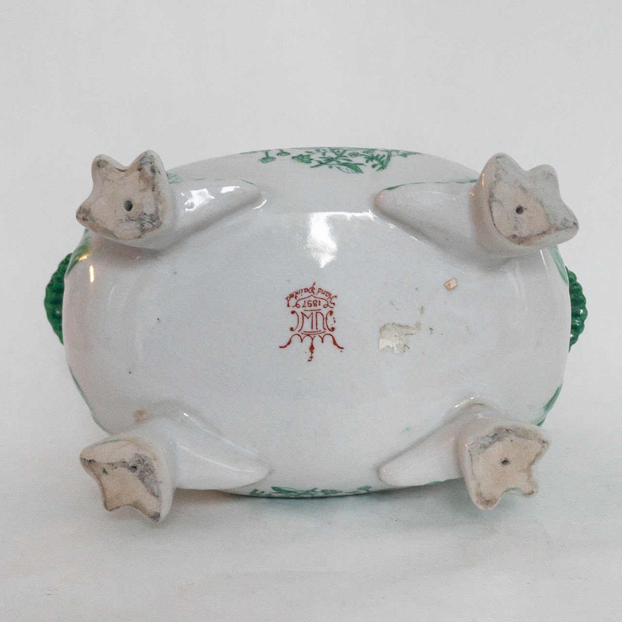 United Wilson Porcelain Factory Footed Small Planter