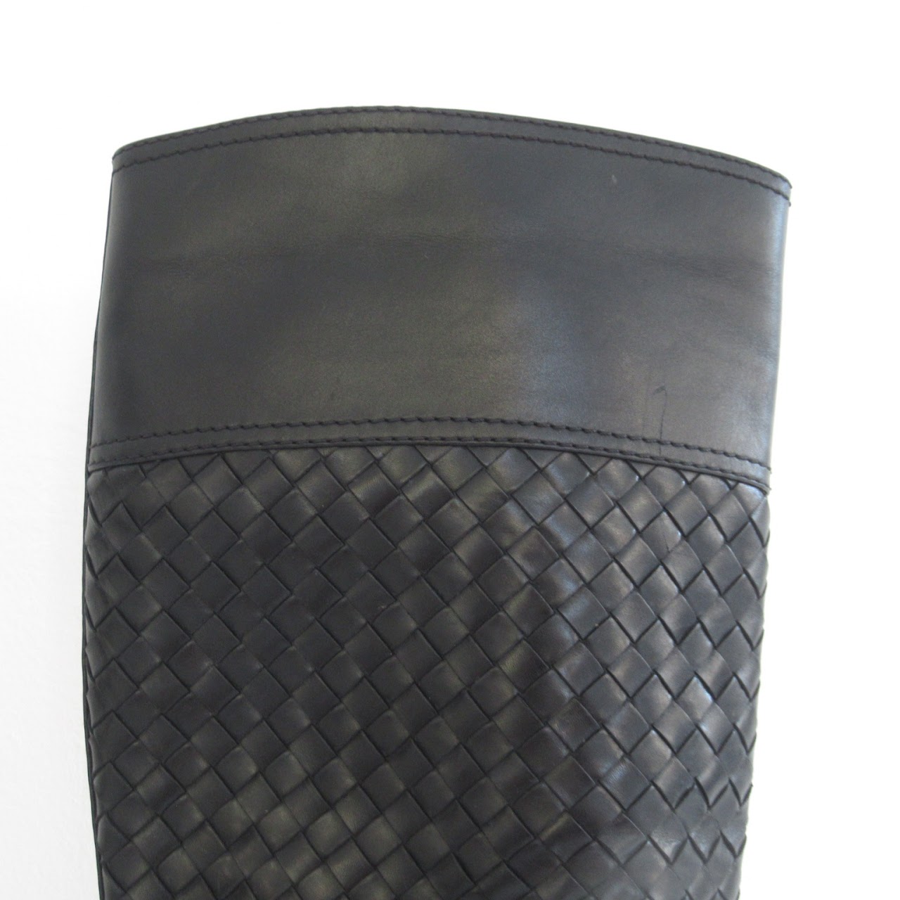 Bottega Veneta Black Leather Calf Boots