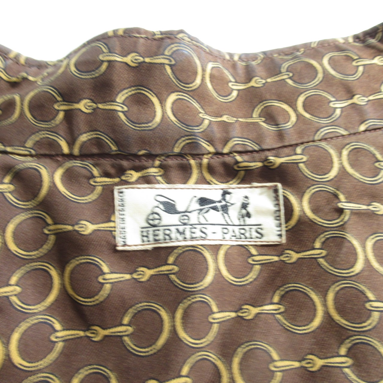 Hermès Vintage Silk Button-Down Shirt