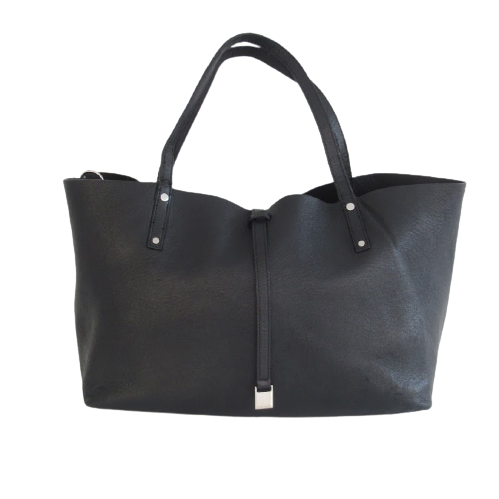 Tiffany & Co. Reversible Black Leather Tote