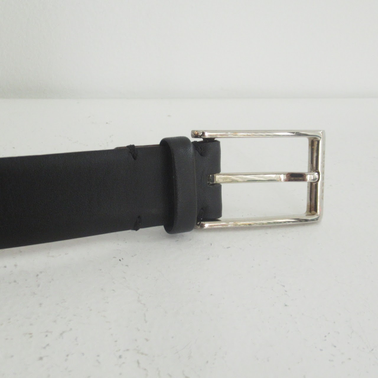 Burberry Black Leather Belt